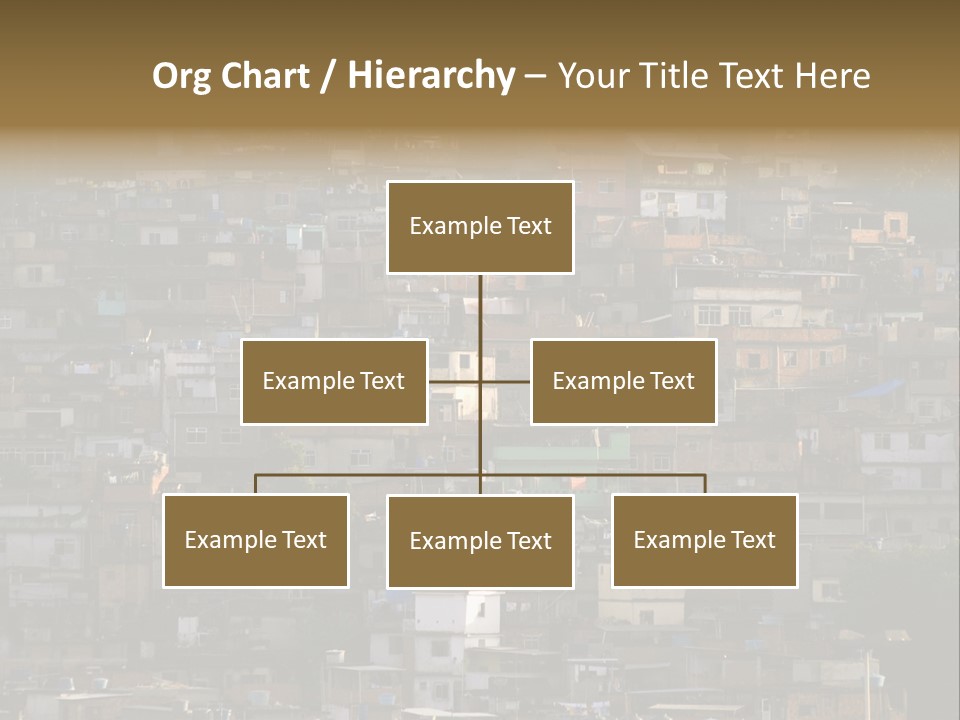 Built Structure Densely Building Exterior PowerPoint Template