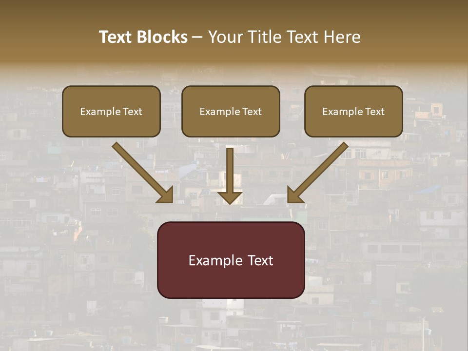 Built Structure Densely Building Exterior PowerPoint Template