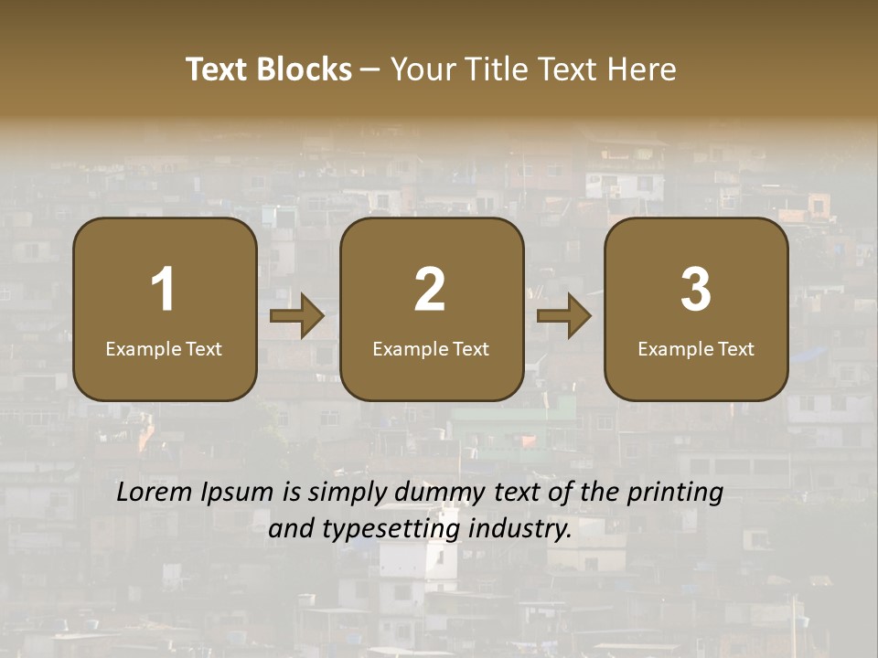 Built Structure Densely Building Exterior PowerPoint Template