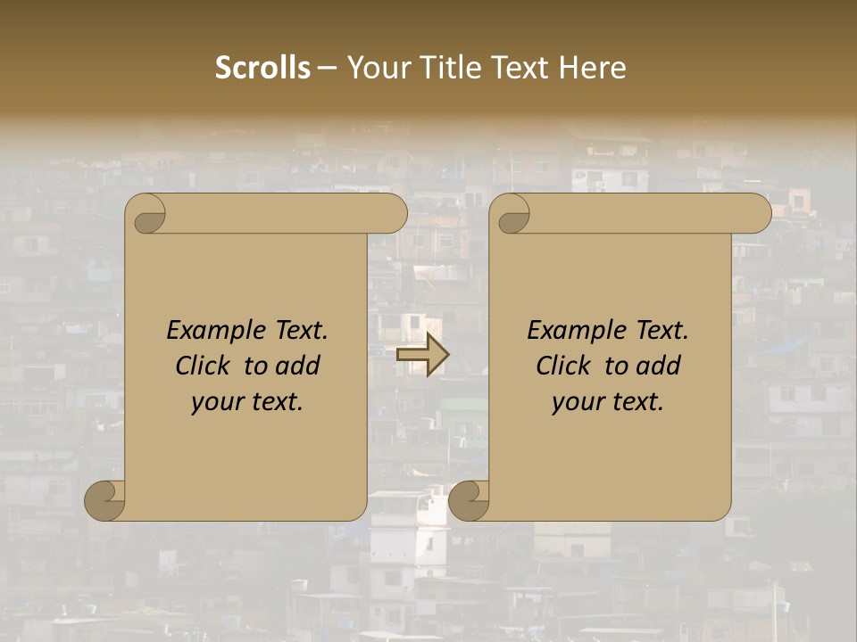Built Structure Densely Building Exterior PowerPoint Template