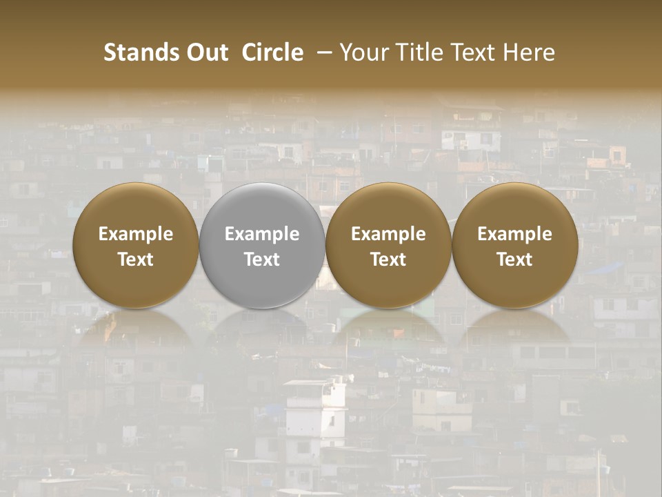 Built Structure Densely Building Exterior PowerPoint Template