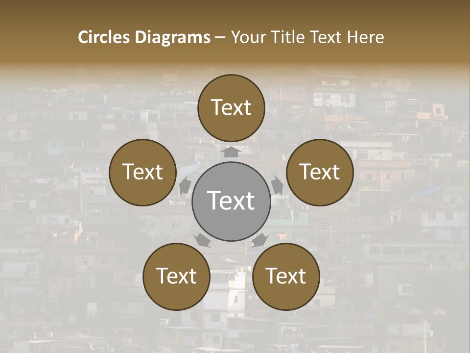 Built Structure Densely Building Exterior PowerPoint Template