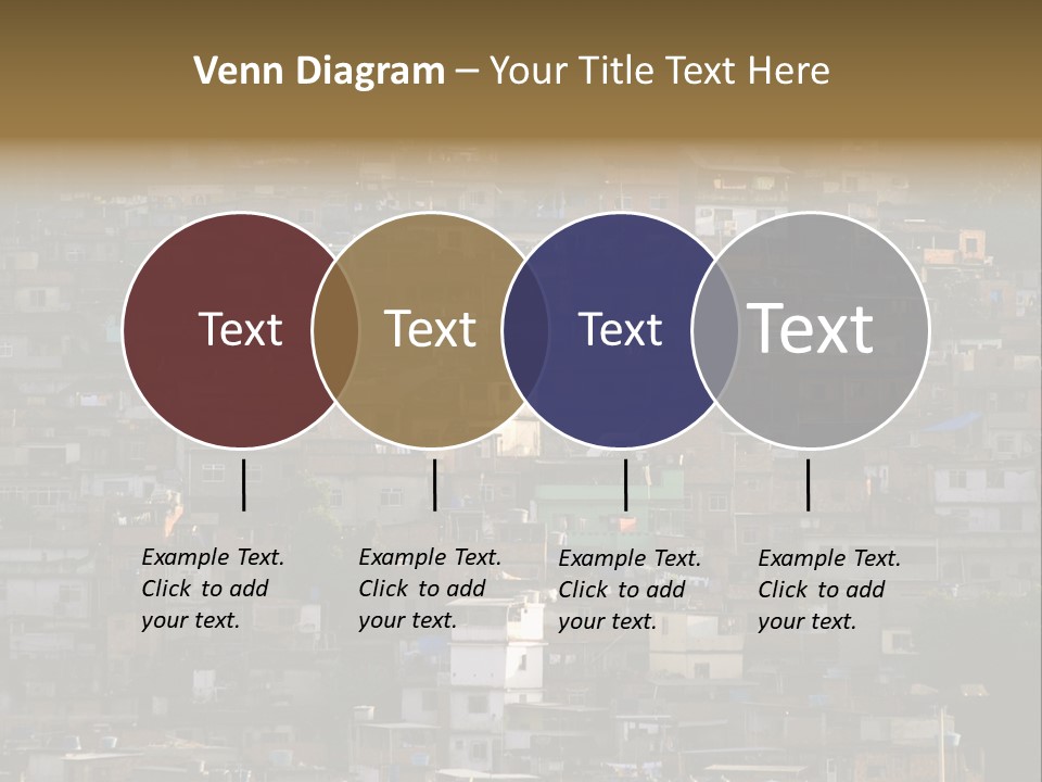 Built Structure Densely Building Exterior PowerPoint Template