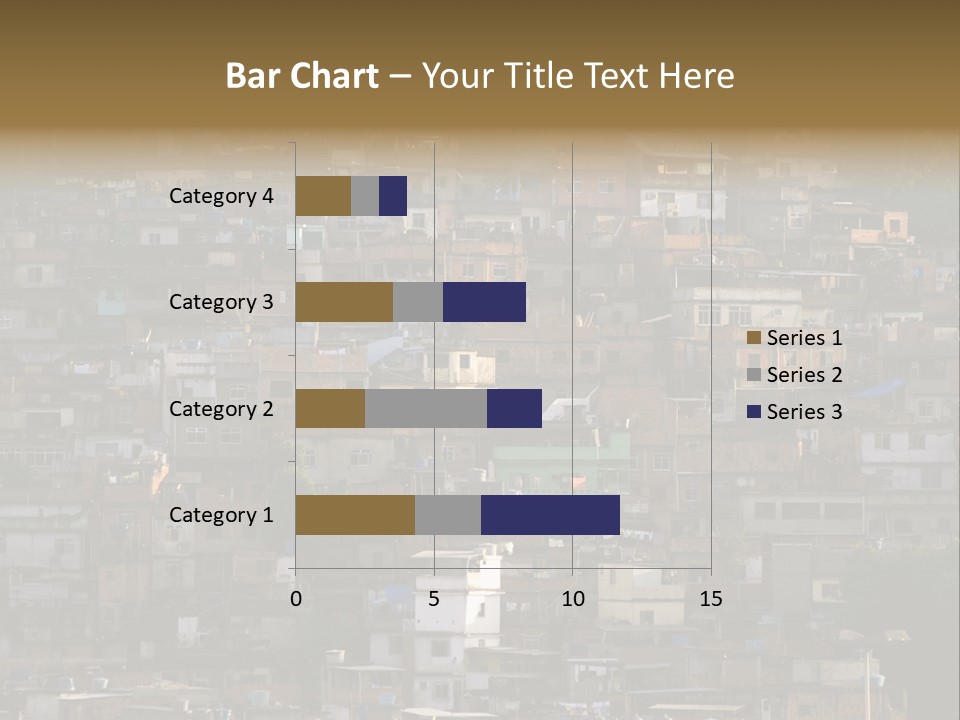 Built Structure Densely Building Exterior PowerPoint Template