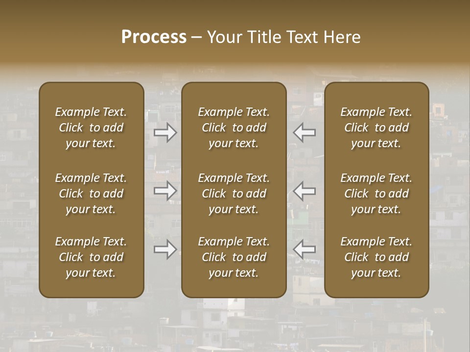Built Structure Densely Building Exterior PowerPoint Template