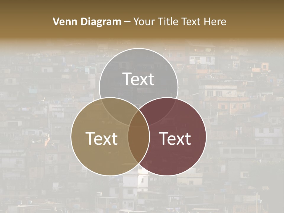 Built Structure Densely Building Exterior PowerPoint Template