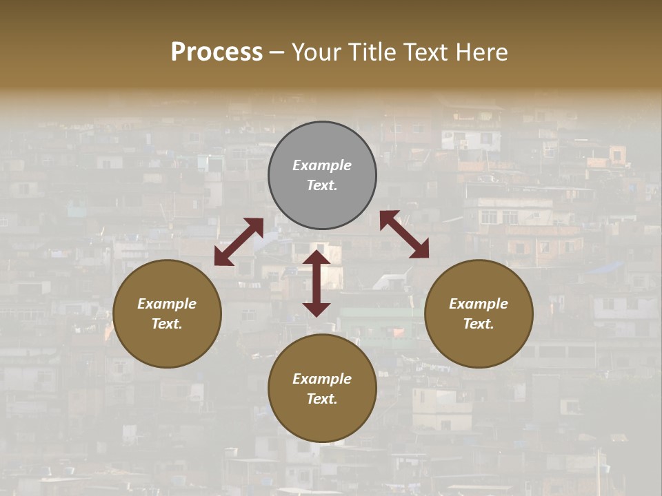 Built Structure Densely Building Exterior PowerPoint Template