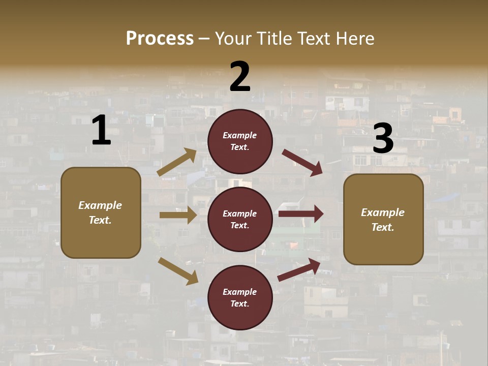 Built Structure Densely Building Exterior PowerPoint Template