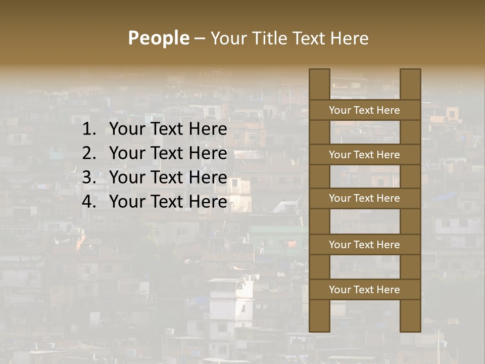 Built Structure Densely Building Exterior PowerPoint Template
