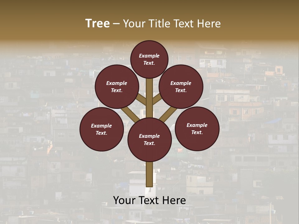 Built Structure Densely Building Exterior PowerPoint Template