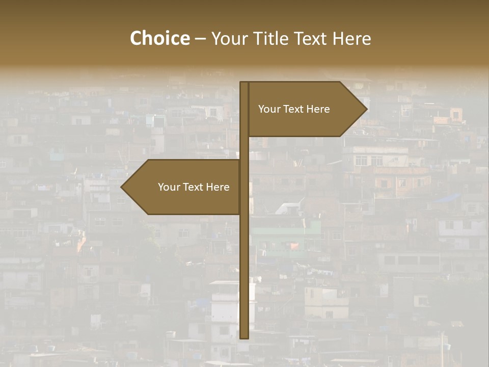 Built Structure Densely Building Exterior PowerPoint Template