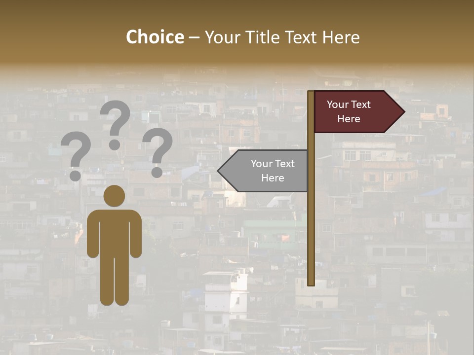 Built Structure Densely Building Exterior PowerPoint Template