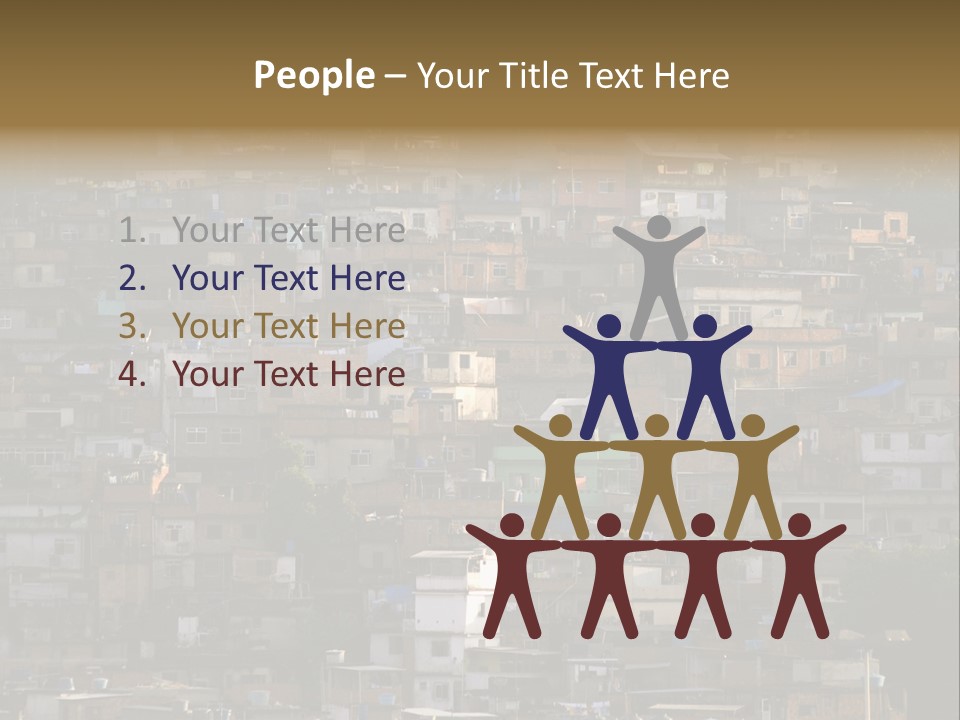 Built Structure Densely Building Exterior PowerPoint Template