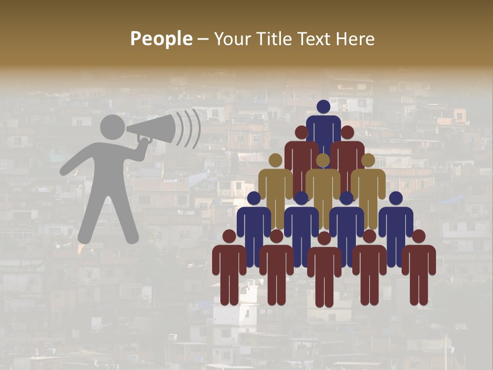 Built Structure Densely Building Exterior PowerPoint Template