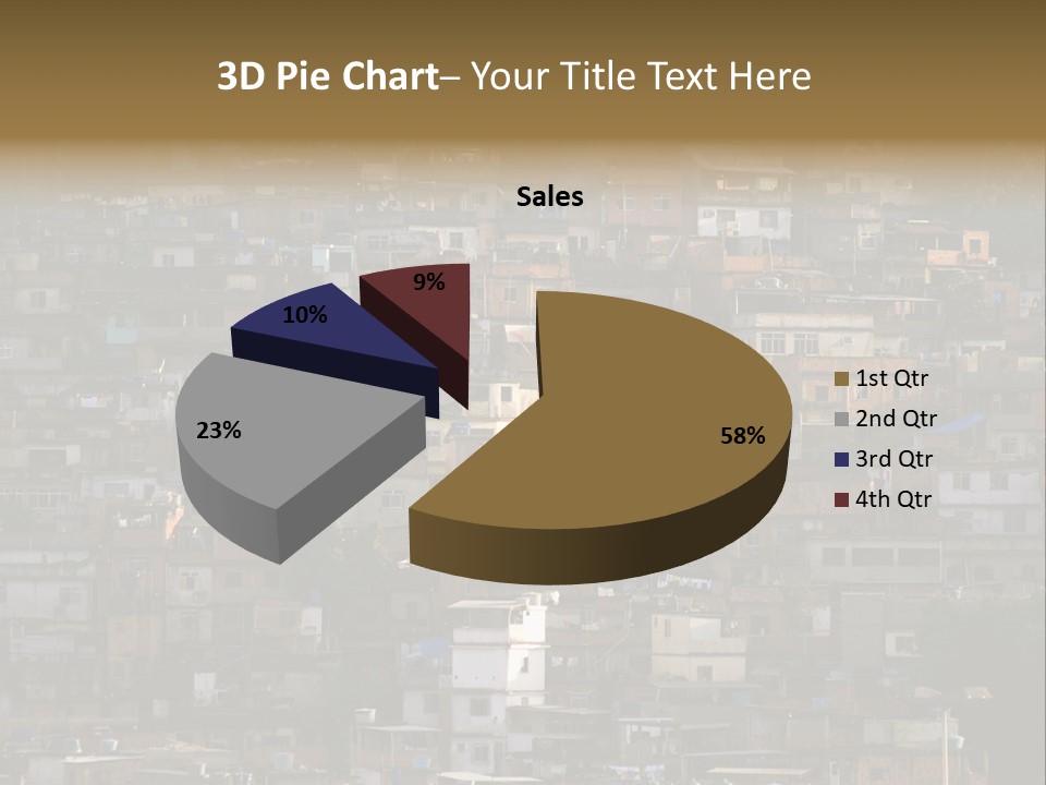 Built Structure Densely Building Exterior PowerPoint Template