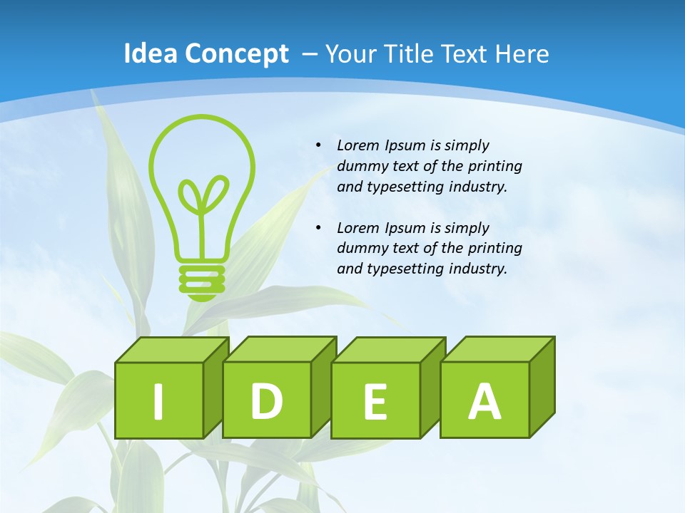 Garden Ecology Idyllic PowerPoint Template