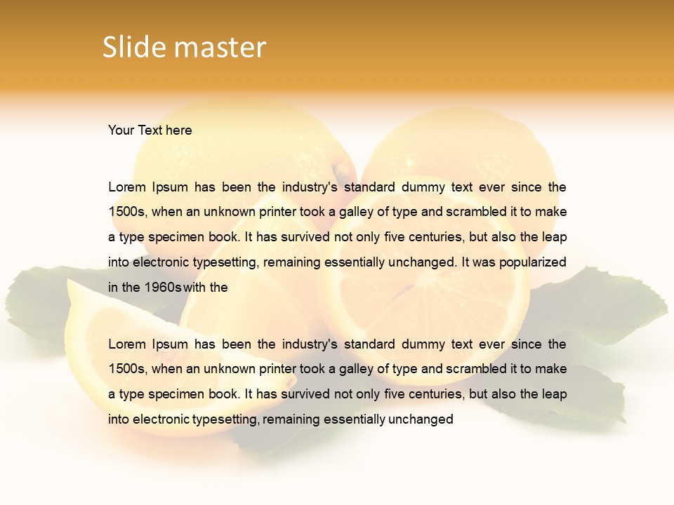 Food Half Slice PowerPoint Template