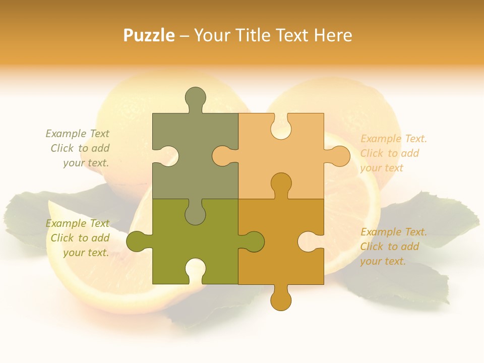 Food Half Slice PowerPoint Template