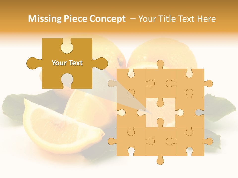 Food Half Slice PowerPoint Template