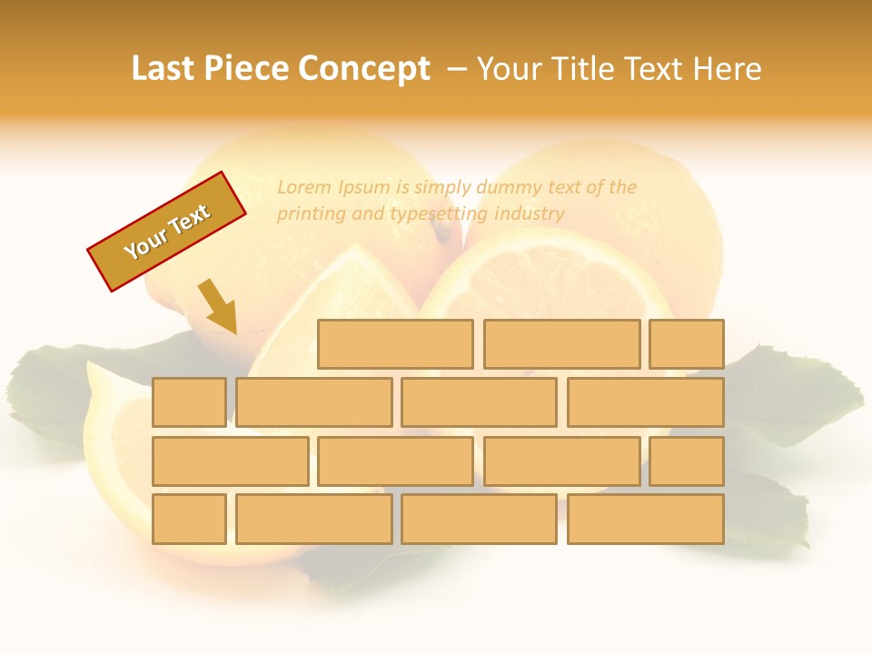Food Half Slice PowerPoint Template