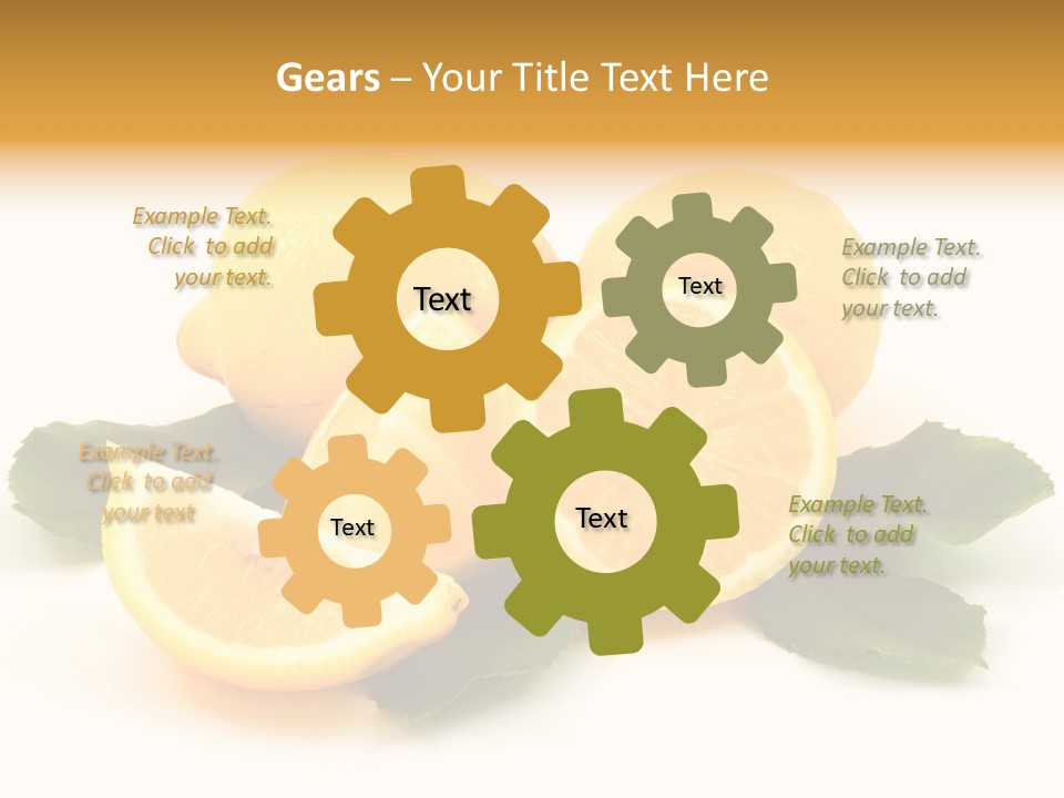 Food Half Slice PowerPoint Template