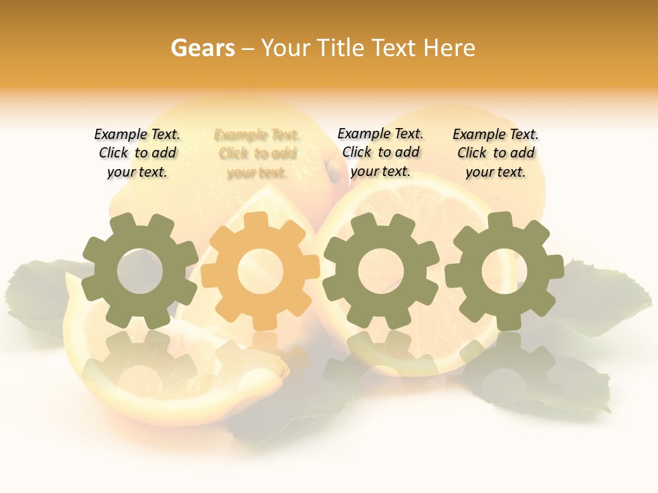 Food Half Slice PowerPoint Template