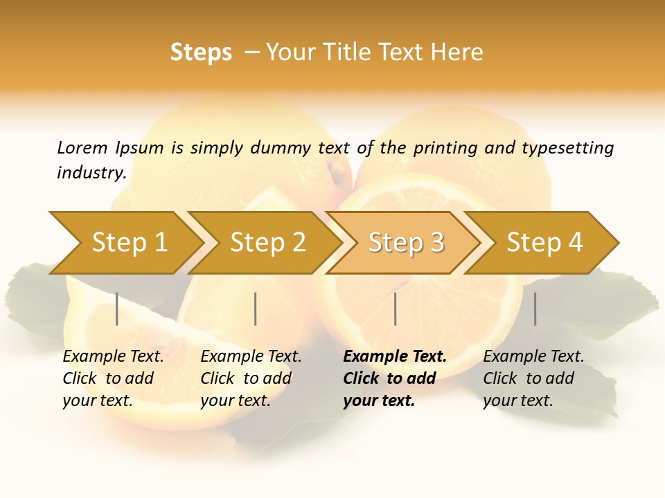Food Half Slice PowerPoint Template