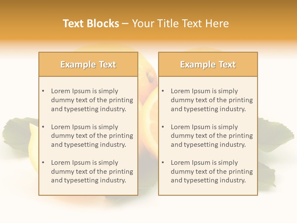Food Half Slice PowerPoint Template