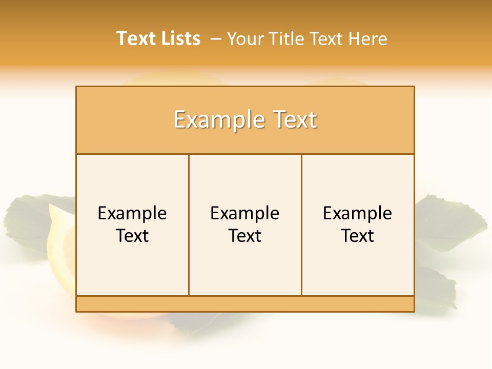 Food Half Slice PowerPoint Template