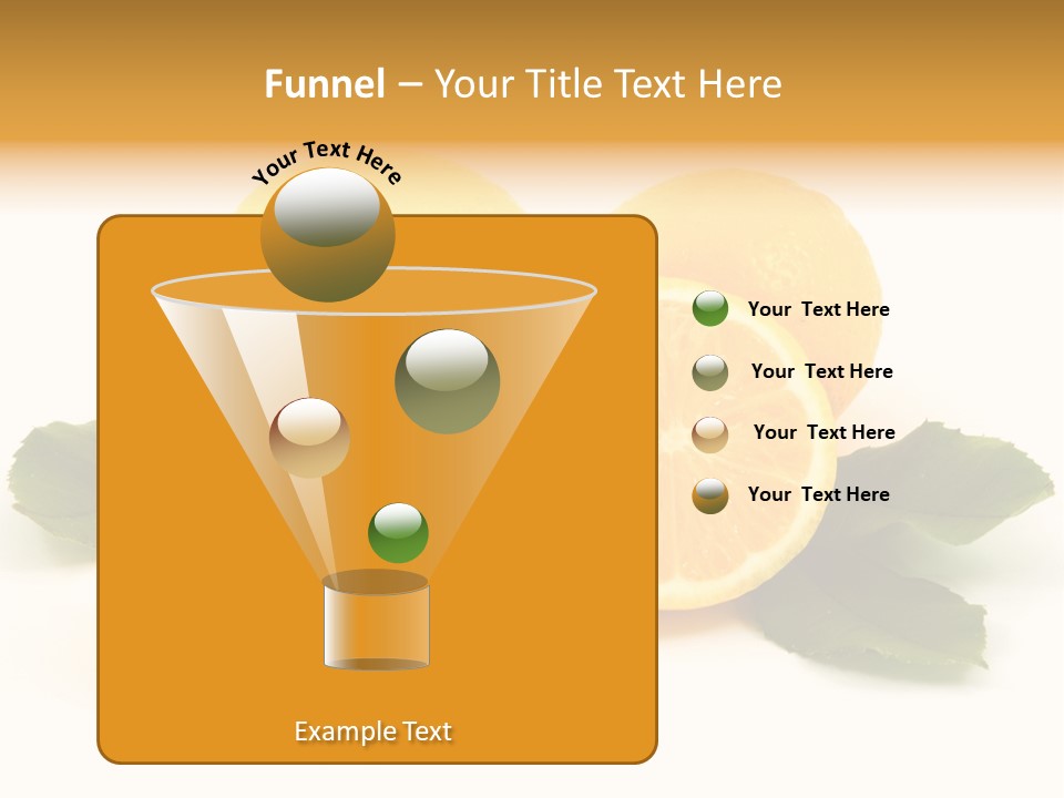 Food Half Slice PowerPoint Template