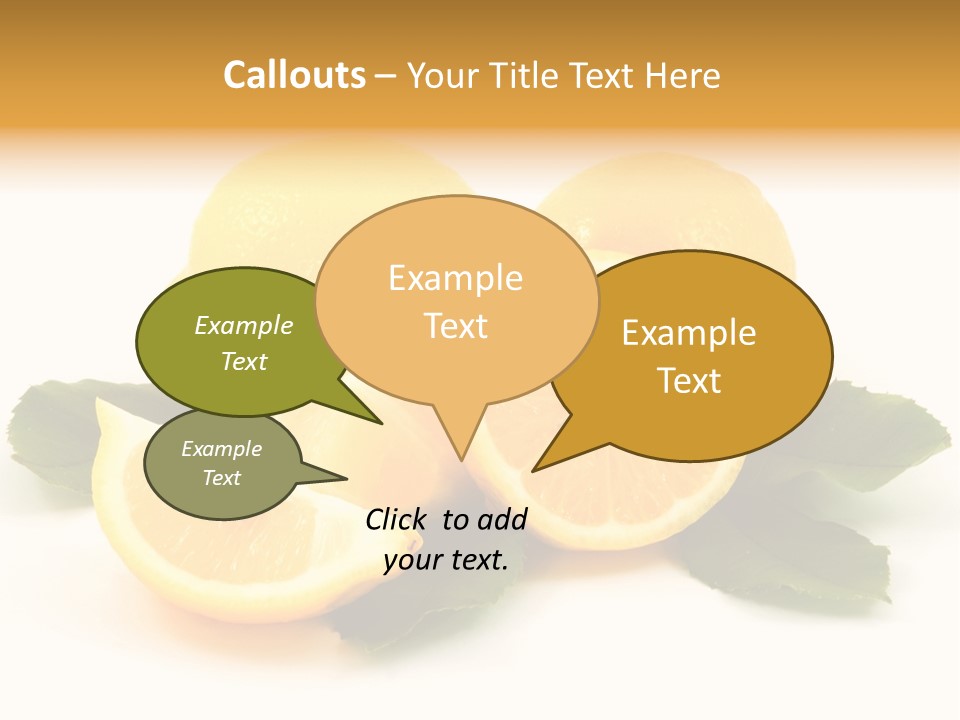 Food Half Slice PowerPoint Template