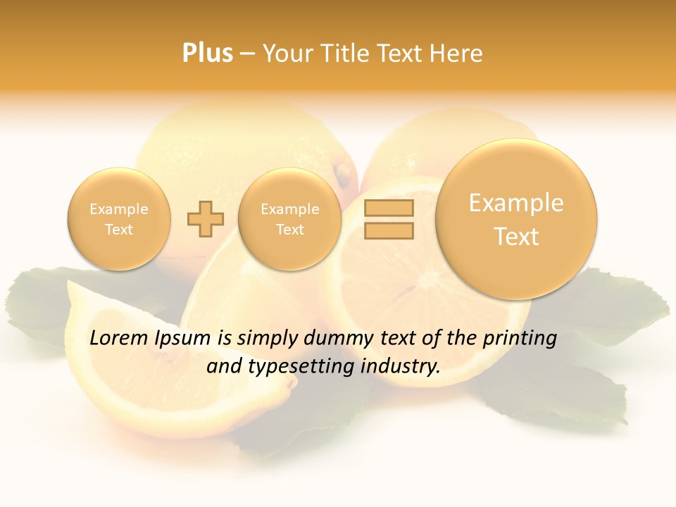 Food Half Slice PowerPoint Template