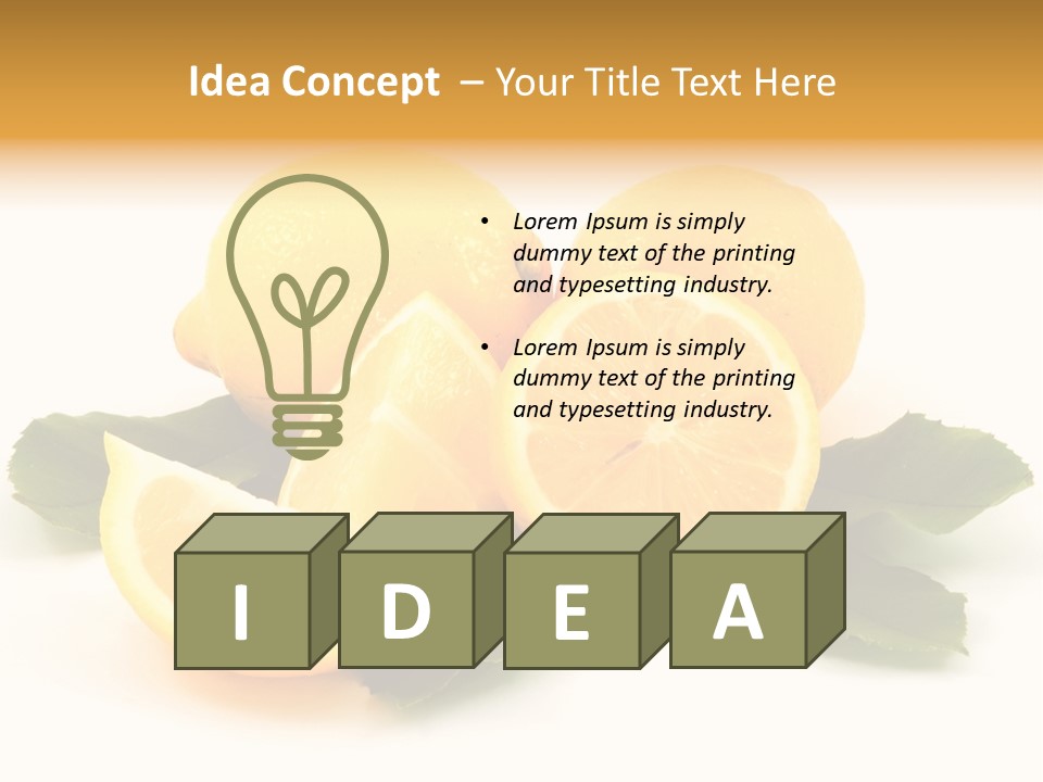Food Half Slice PowerPoint Template