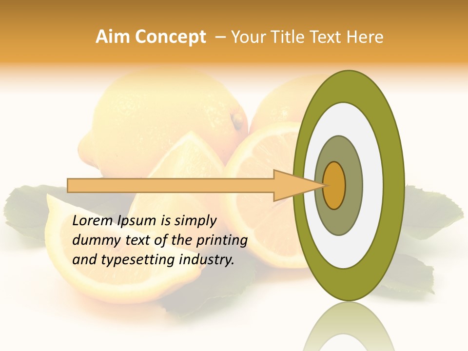 Food Half Slice PowerPoint Template