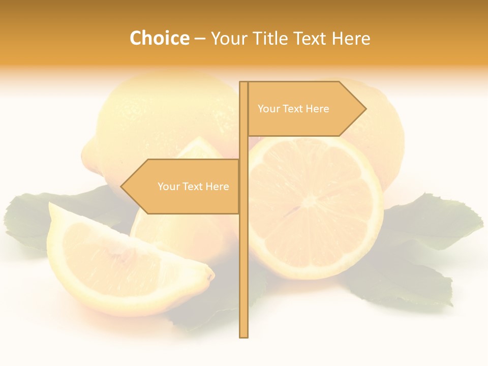 Food Half Slice PowerPoint Template
