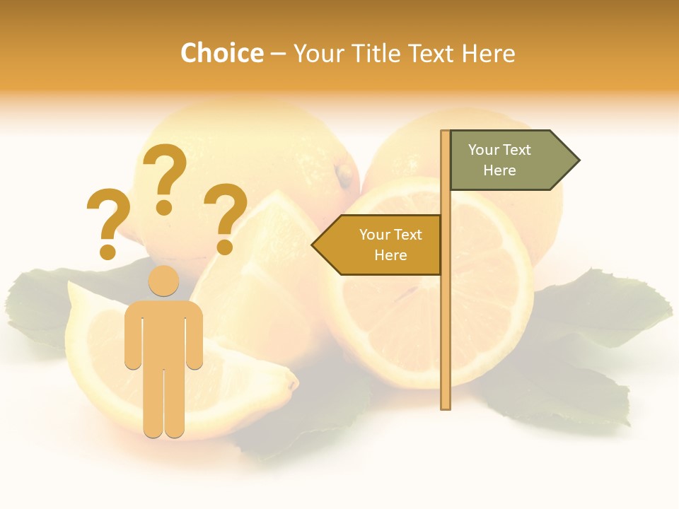 Food Half Slice PowerPoint Template