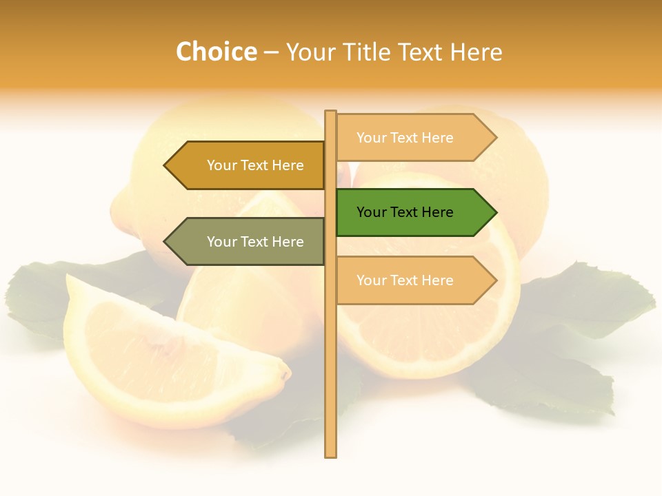 Food Half Slice PowerPoint Template
