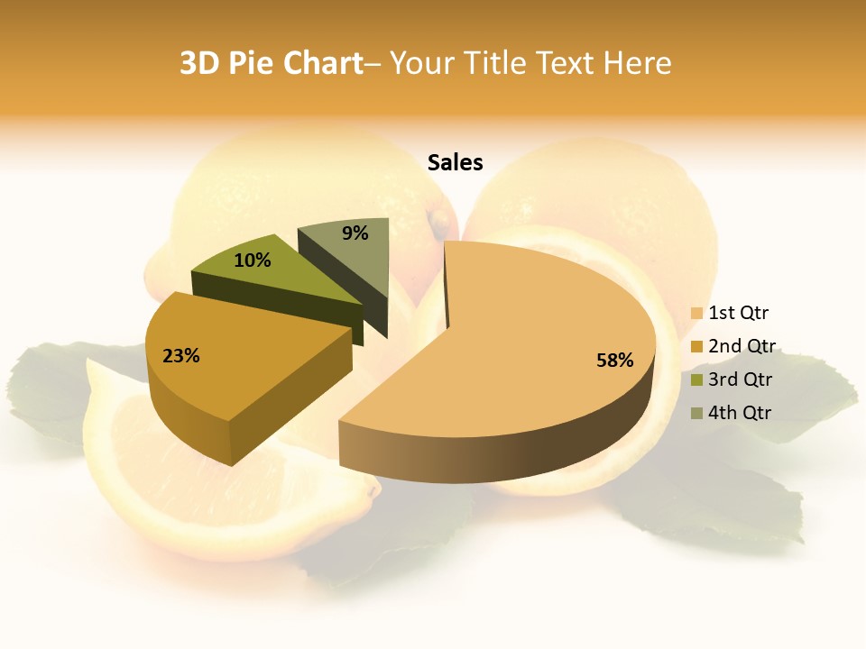 Food Half Slice PowerPoint Template