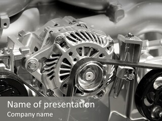 Transmission Information Piston PowerPoint Template