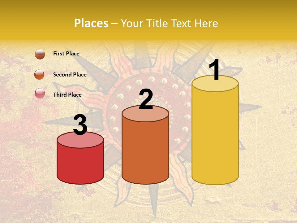 Sun Gold Colour PowerPoint Template