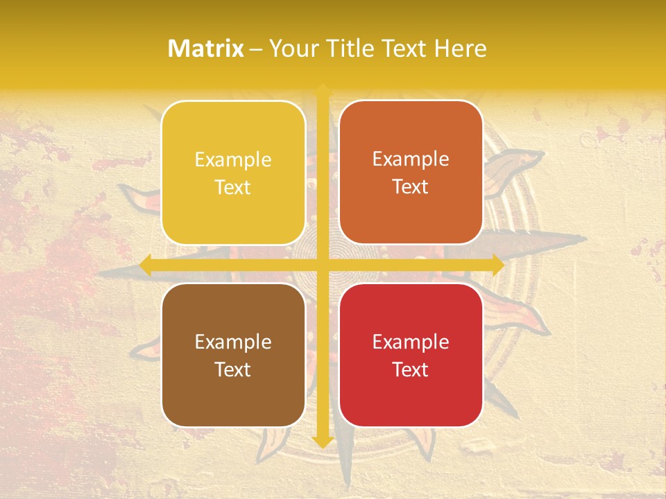 Sun Gold Colour PowerPoint Template
