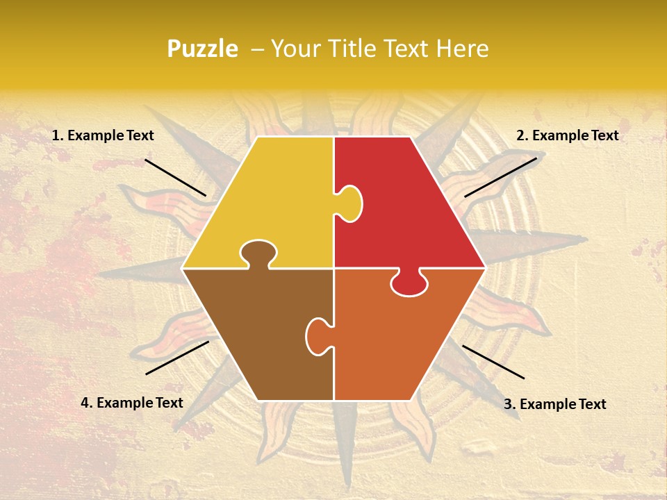 Sun Gold Colour PowerPoint Template