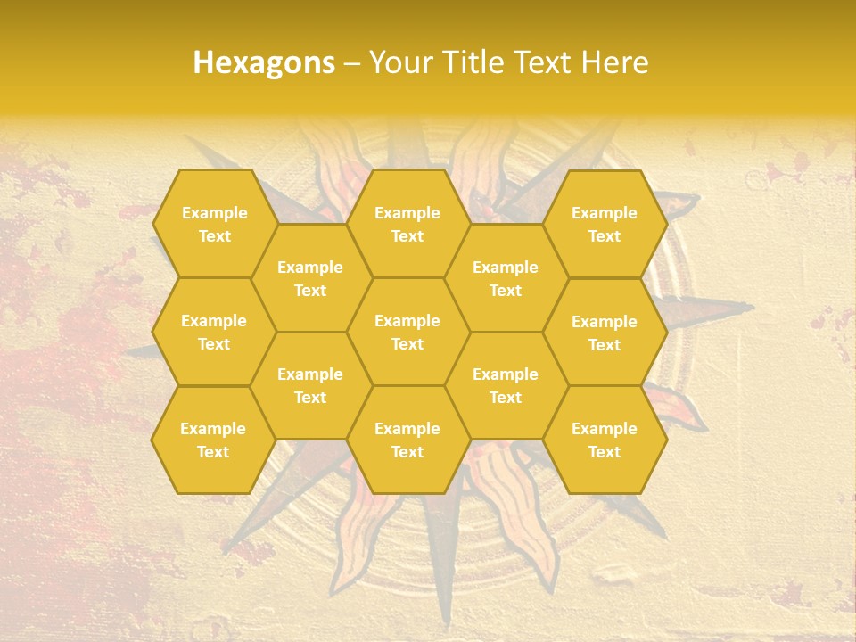 Sun Gold Colour PowerPoint Template