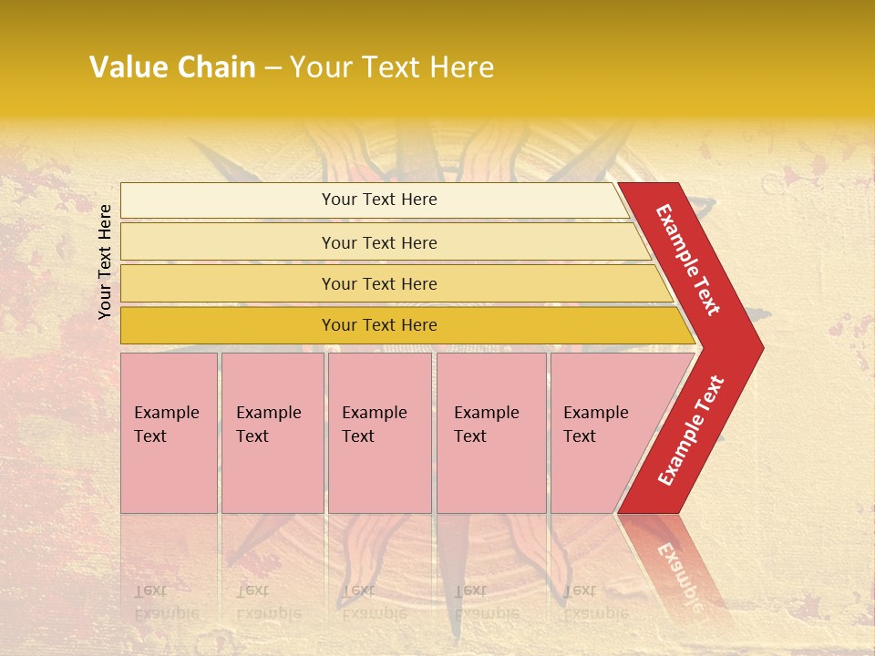 Sun Gold Colour PowerPoint Template