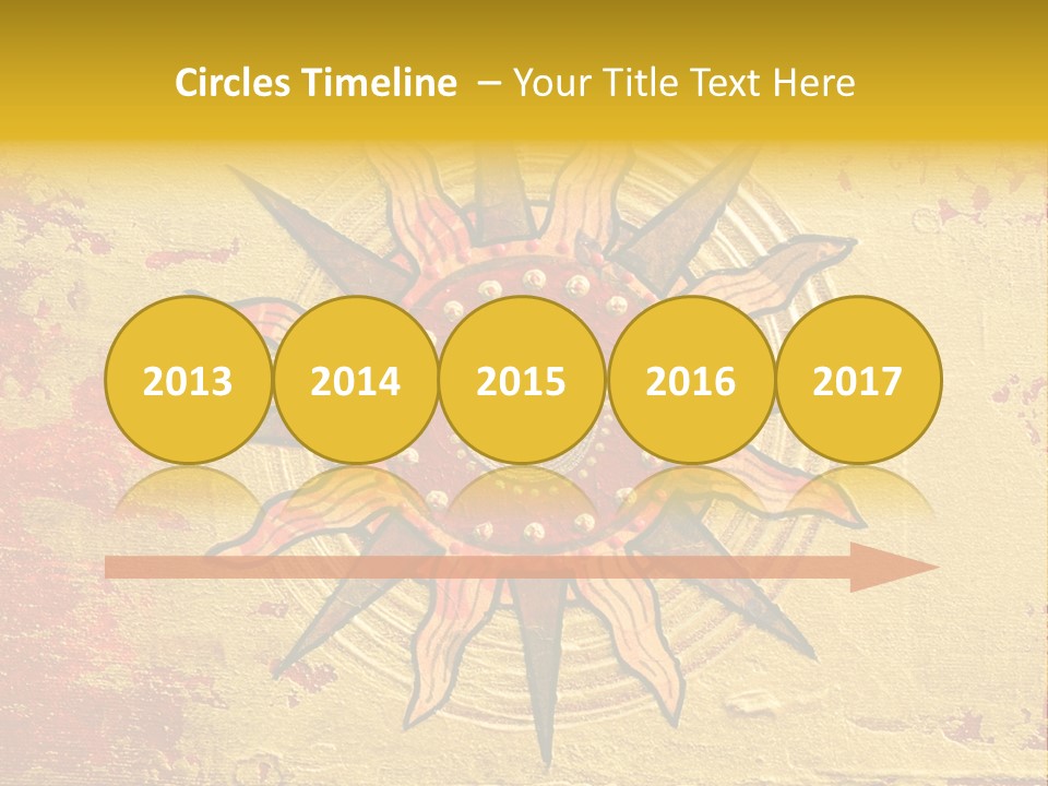 Sun Gold Colour PowerPoint Template