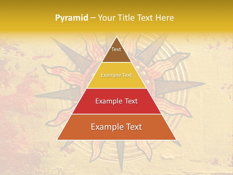 Sun Gold Colour PowerPoint Template