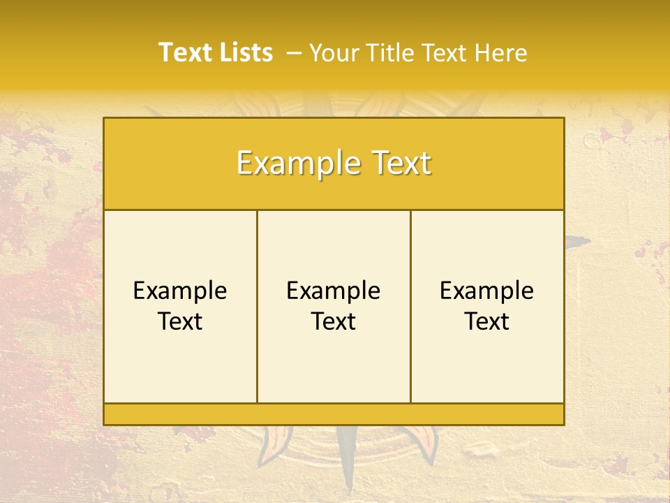 Sun Gold Colour PowerPoint Template