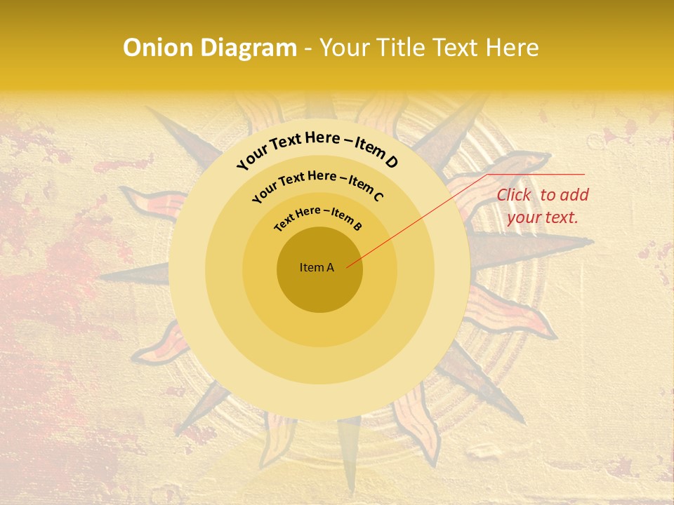 Sun Gold Colour PowerPoint Template