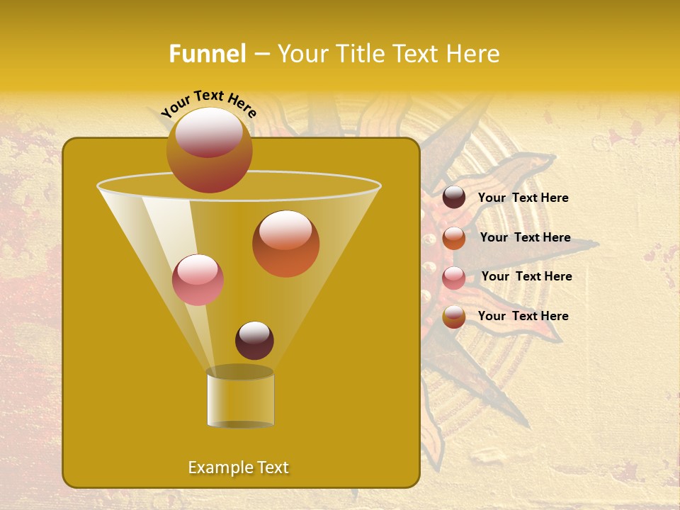 Sun Gold Colour PowerPoint Template