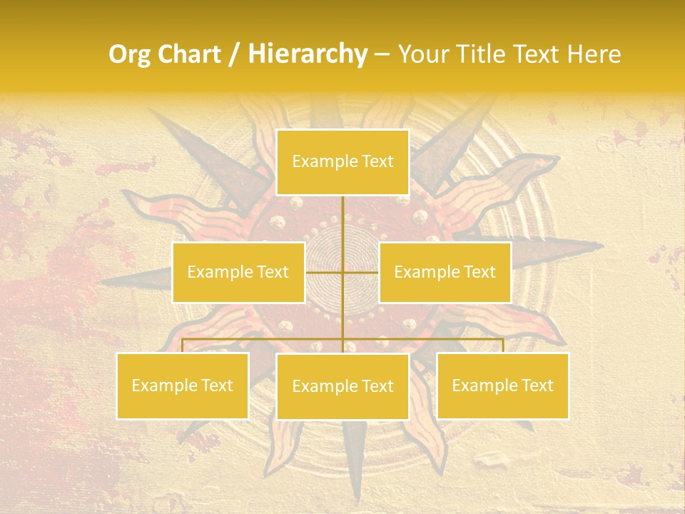 Sun Gold Colour PowerPoint Template